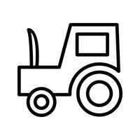 Vector icono de tractor