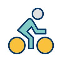 Cyclist Icon Vector Illustration