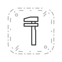 Vector Break Down Service Road Sign Icon