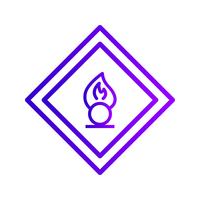 Vector Oxidizing agent Road Sign Icon