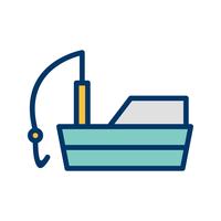 Vector Fishing Boat Icon