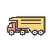 Icono de camión volquete vector