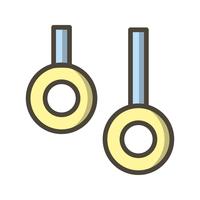 Icono de anillos ilustración vectorial vector