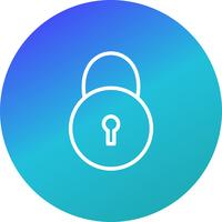 Padlock Icon Vector Illustration