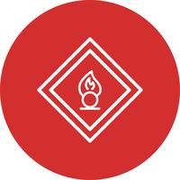 Vector Oxidizing agent Road Sign Icon