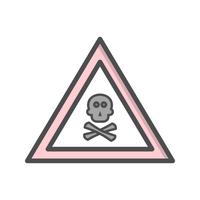 Vector Poison Gas Road Sign Icon