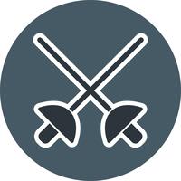 Fencing Icon Vector Illustration