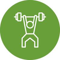 Weightlifting Icon Vector Illustration