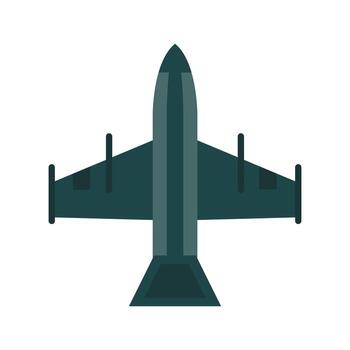 Vector icono de avión de combate