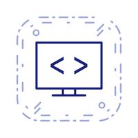 Icono de optimización de código vectorial vector