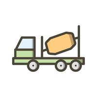 Vector Concrete Mixer Icon