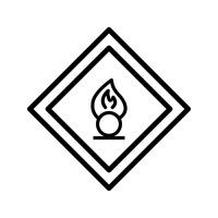 Vector Oxidizing agent Road Sign Icon