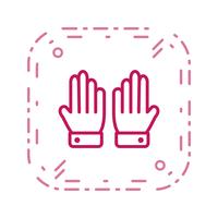 Icono de guantes ilustración vectorial vector