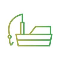 Vector Fishing Boat Icon