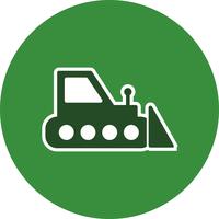 Vector Bulldozer Icon