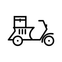 Vector Delivery Motorbike Icon