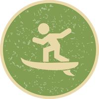 Icono de surf ilustración vectorial vector