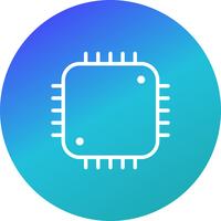 Processor Icon Vector Illustration