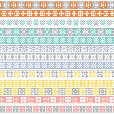pastel quilt border patterns