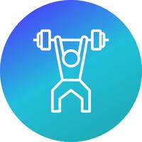 Weightlifting Icon Vector Illustration