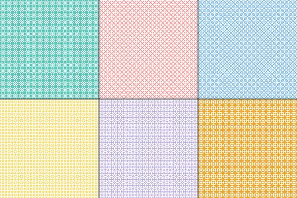 pastel geometric quilt patterns