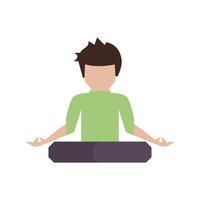Yoga Icon Vector Illustration