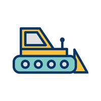 Vector Bulldozer Icon