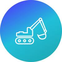 Vector Excavator Icon