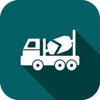 Vector Concrete Mixer Icon