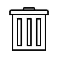 Vector icono de basura