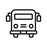 Vector de icono de autobús escolar