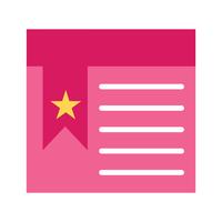 Vector Bookmarked Page Icon