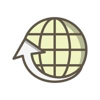 Vector Around the World Icon