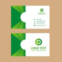 Green Business Card 25 vector