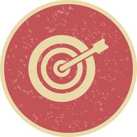 Icono de Bullseye ilustración vectorial vector