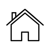 Icono de casa ilustración vectorial vector