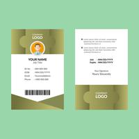 Olive ID card 7 vector