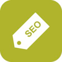 Vector icono de etiqueta SEO