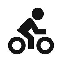 Icono de ciclista ilustración vectorial vector