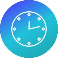 Vector Clock Icon