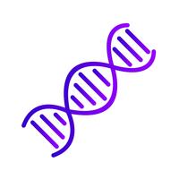 Vector icono de ADN