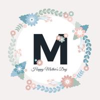 Vector Mother's Day Greeting Card