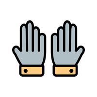 Icono de guantes ilustración vectorial vector