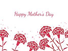 Seamless vector background illustration with text space for Mother’s Day.