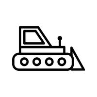 Vector Bulldozer Icon
