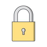 Lock icon vector illustration 581808 Vector Art at Vecteezy