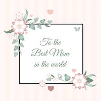 Vector Mother's Day Greeting Card