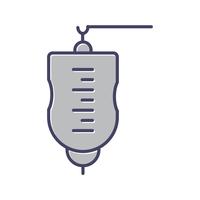 Medical Drip Line Filled Icon vector