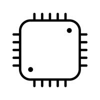 Processor Icon Vector Illustration