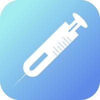 Syringe Filled Gradient BAckground Icon vector